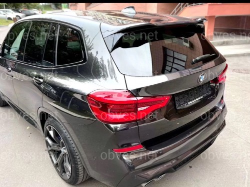 Спойлер на крышку багажника Х3M F97 стиль BMW X3 G01 2018- черный глянец