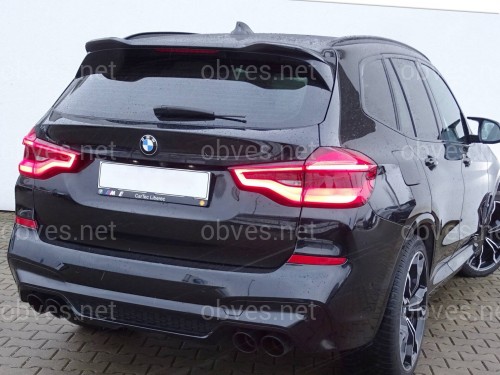 Спойлер на крышку багажника Х3M F97 стиль BMW X3 G01 2018- черный глянец