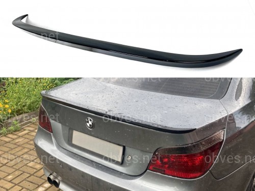 Спойлер лип багажника BMW series 5 E60 2004-2009 ABS пластик, цвет черный глянец Спойлер лип багажника BMW series 5 E60 2004-2009 ABS пластик, цвет черный глянец