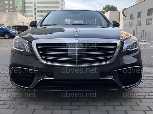 Обвес AMG S63  (передний / задний бампер) Mercedes S Class W222 рестайлинг 2017-2020
