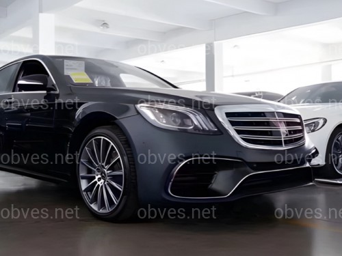 Обвес AMG S63  (передний / задний бампер) Mercedes S Class W222 рестайлинг 2017-2020
