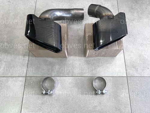 Насадки на выхлопные трубы BLACK M Paket BMW X5 F15 2014-2018