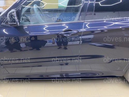 Лезвия под пороги M-Perfomance BMW X5 F15 2шт. черный глянец