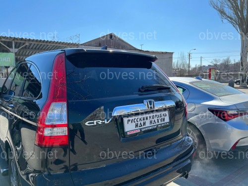 Спойлер козырек Honda CRV 2006-2012 ABS пластик, цвет черный