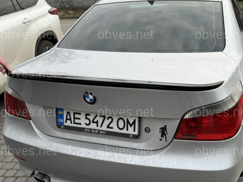 Спойлер лип багажника BMW series 5 E60 2004-2009 ABS пластик, цвет черный глянец Спойлер лип багажника BMW series 5 E60 2004-2009 ABS пластик, цвет черный глянец