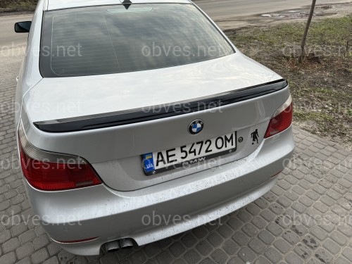 Спойлер лип багажника M5 стиль BMW series 5 E60 2004-2009 ABS пластик, цвет черный глянец