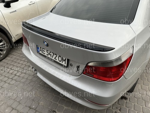 Спойлер лип багажника M5 стиль BMW series 5 E60 2004-2009 ABS пластик, цвет черный глянец