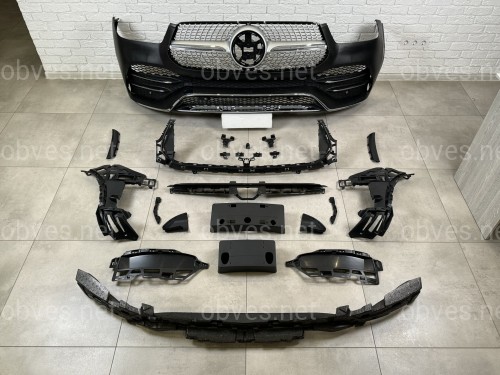 Обвес AMG Line Mercedes GLE V167 2019-2022  (решетка, передний / задний бампера)