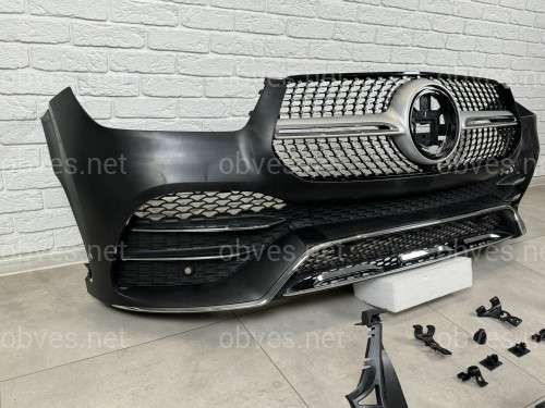 Обвес AMG Line Mercedes GLE V167 2019-2022  (решетка, передний / задний бампера)