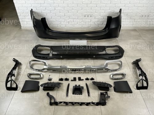 Обвес AMG Line Mercedes GLE V167 2019-2022  (решетка, передний / задний бампера)