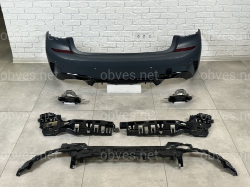 Комплект обвеса M 340i BMW 3 series G20 2018-2022 (передний / задний бампер, ноздри, трубы, пороги)