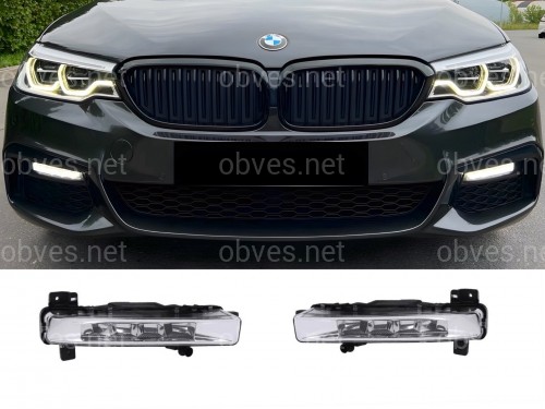 DRL ходовые огни BMW 5 series G30 G31 2016-2020, комплект 2шт. DRL ходовые огни BMW 5 series G30 G31 2016-2020, комплект 2шт.