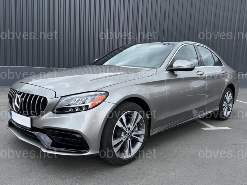 Комплект обвеса стиль AMG C63 рестайлинг 2019+ для Mercedes C Class W205 2014-2021