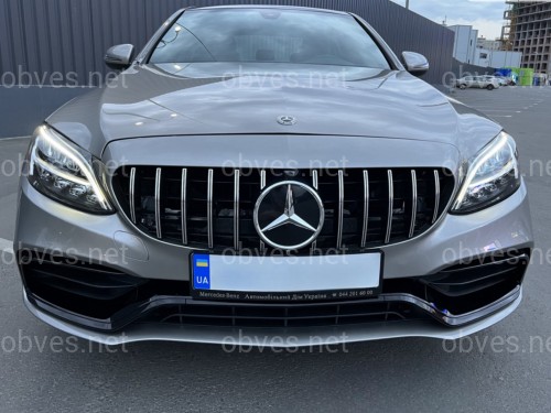 Комплект обвеса стиль AMG C63 рестайлинг 2019+ для Mercedes C Class W205 2014-2021