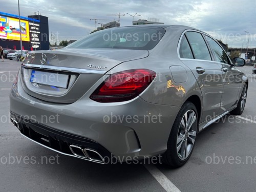 Комплект обвеса стиль AMG C63 рестайлинг 2019+ для Mercedes C Class W205 2014-2021