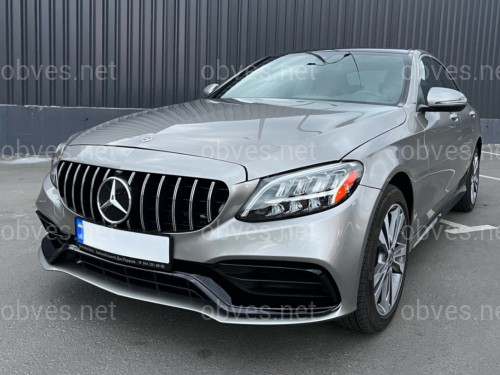 Бампер передний Mercedes C-class W205 в стиле C63 AMG рестайлинг 2019-2021 Бампер передний Mercedes C-class W205 в стиле C63 AMG рестайлинг 2019-2021