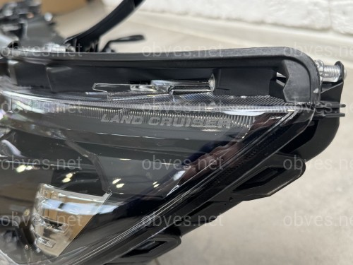 Led фары 4 линзы стиль BUGATTI для Toyota Land Cruiser Prado 150 рестайлинг 2018-2023