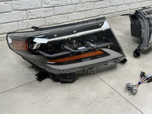 Фары Full LED 3 линзы Toyota Land Cruiser 200 2007-2015 Фары Full LED 3 линзы Toyota Land Cruiser 200 2007-2015