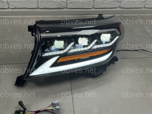 Фары Full LED 3 линзы Toyota Land Cruiser 200 2007-2015 Фары Full LED 3 линзы Toyota Land Cruiser 200 2007-2015