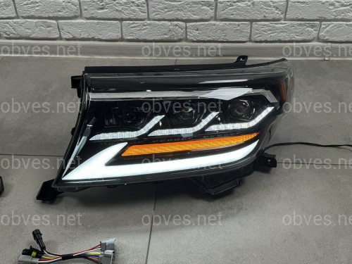 Фары Full LED 3 линзы Toyota Land Cruiser 200 2007-2015 Фары Full LED 3 линзы Toyota Land Cruiser 200 2007-2015