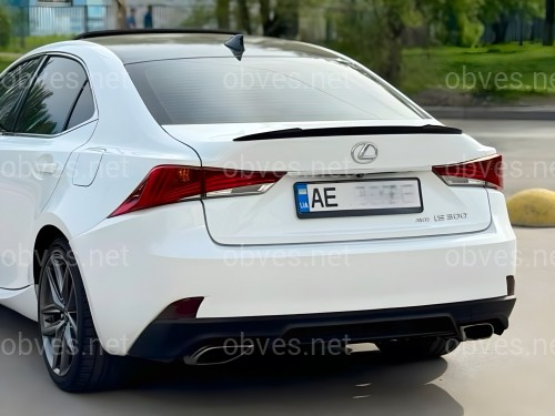 Спойлер лип багажника Lexus IS 2013-2020 ABS пластик, цвет черный глянец Спойлер лип багажника Lexus IS 2013-2020 ABS пластик, цвет черный глянец