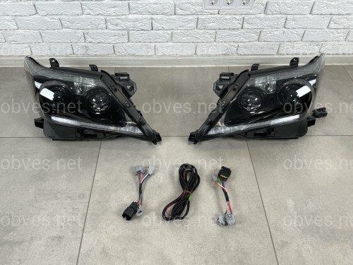 LED фары BLACK Lexus LX 570 2012-2015 2шт. LED фары BLACK Lexus LX 570 2012-2015 2шт.