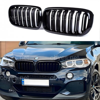 Решетка радиатора ноздри стиль X5M X6M BMW X5 F15 / F16 2013-2018 2шт.