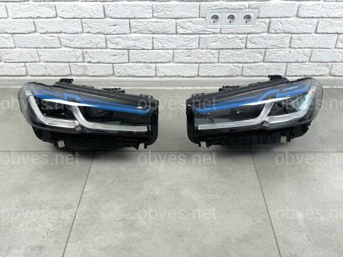 Фары стиль Laser LCI 2020+ рестайлинг для BMW G30 / G31 2016-2020 2шт. с заменой бампера на 20+ Фары стиль Laser LCI 2020+ рестайлинг для BMW G30 / G31 2016-2020 2шт. с заменой бампера на 20+