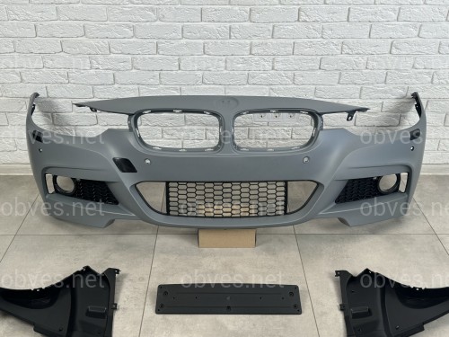 Передний бампер M Paket BMW 3 Series F30 F31 2012-2018 (под омыватели / с отверстиями под парктроники)