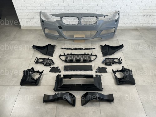 Комплект обвеса M Paket BMW 3 Series F30 2012-2018 (передний / задний бампер, пороги) ПОД ПАРКТРОННИКИ Комплект обвеса M Paket BMW 3 Series F30 2012-2018 (передний / задний бампер, пороги) ПОД ПАРКТРОННИКИ