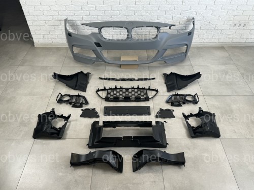 Комплект обвеса M Paket BMW 3 Series F30 2012-2018  (передний / задний бампер, пороги) БЕЗ ПАРКТРОННИКОВ