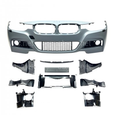 Передний бампер M Paket  BMW 3 Series F30 F31 2012-2018 (под омыватели / без отверстий под парктроники)