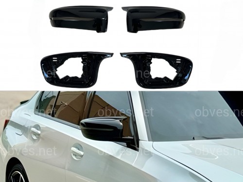 Корпуса зеркал M LOOK BMW G11 G12 G14 G15 G16 G20 G21 G22 G23 G26 G30 G31 G32 черный глянец Корпуса зеркал M LOOK BMW G11 G12 G14 G15 G16 G20 G21 G22 G23 G26 G30 G31 G32 черный глянец
