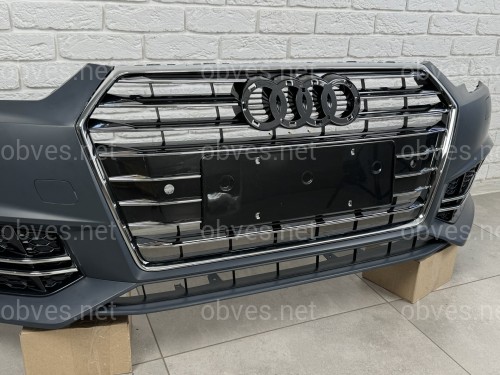 Бампер передний в сборе S-Line для Audi A4 B9 2015-2019 Бампер передний в сборе S-Line для Audi A4 B9 2015-2019