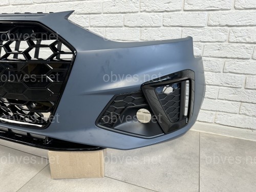 Бампер передний в сборе S-Line для Audi A4 B9 2020- Бампер передний в сборе S-Line для Audi A4 B9 2020-