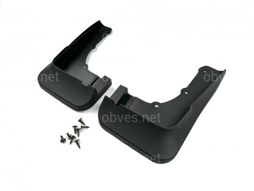 Брызговики передние Mitsubishi Outlander 2013-2021, комплект 2шт. Брызговики передние Mitsubishi Outlander 2013-2021, комплект 2шт.