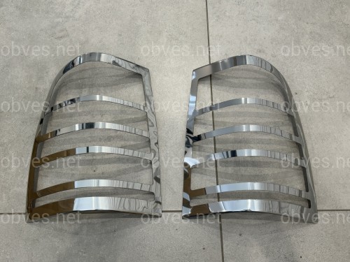 Хром накладки на стопы Mercedes-Benz Vito W638 1996-2003 (нержавеющая сталь) Хром накладки на стопы Mercedes-Benz Vito W638 1996-2003 (нержавеющая сталь)