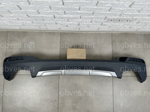 Диффузор накладка заднего бампера M-Performance LCI для BMW 5 series G30 2017-, под покраску без катафотов
