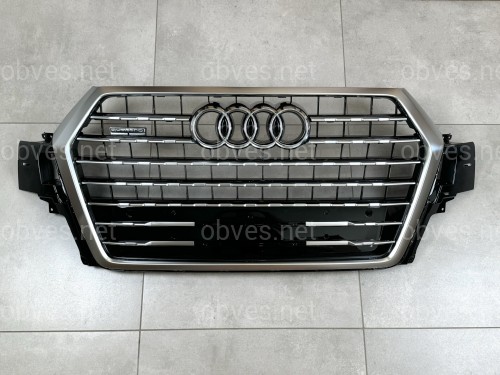 Решетка радиатора Audi Q7 4M 2015-2019 черная с серым 4M0 853 651 Q T94 Решетка радиатора Audi Q7 4M 2015-2019 черная с серым 4M0 853 651 Q T94
