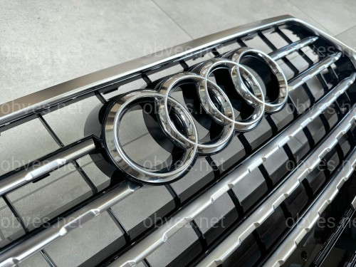 Решетка радиатора Audi Q7 4M 2015-2019 черная с серым 4M0 853 651 Q T94 Решетка радиатора Audi Q7 4M 2015-2019 черная с серым 4M0 853 651 Q T94
