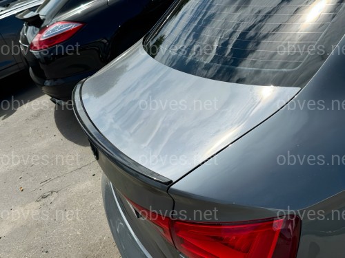 Спойлер лип багажника Audi A3 2013-2020 ABS пластик, черный глянец