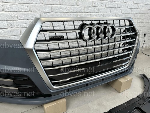 Бампер передний в сборе S-Line ПОД РАДАРЫ Audi Q7 4M 2015-2019