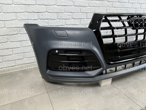 Бампер передний в сборе S-Line BLACK Audi Q5 2017-2020 Бампер передний в сборе S-Line BLACK Audi Q5 2017-2020