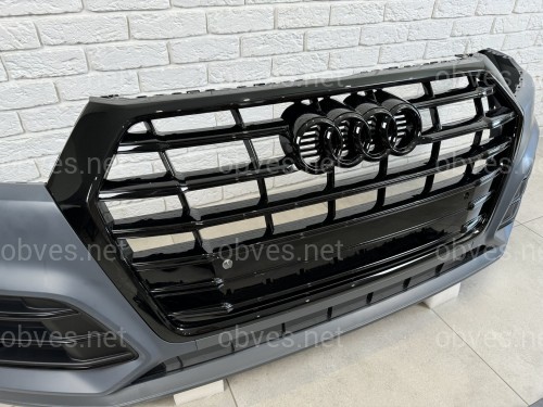 Бампер передний в сборе S-Line BLACK Audi Q5 2017-2020 Бампер передний в сборе S-Line BLACK Audi Q5 2017-2020
