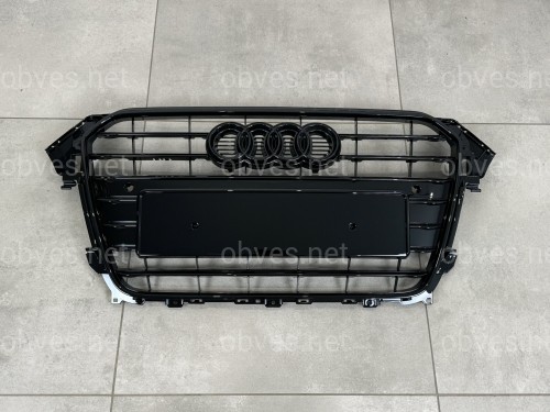 Решетка радиатора Audi A4 B8 2012-2015 черная Решетка радиатора Audi A4 B8 2012-2015 черная