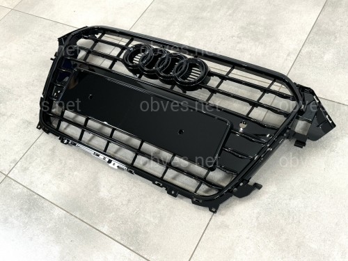 Решетка радиатора Audi A4 B8 2012-2015 черная Решетка радиатора Audi A4 B8 2012-2015 черная