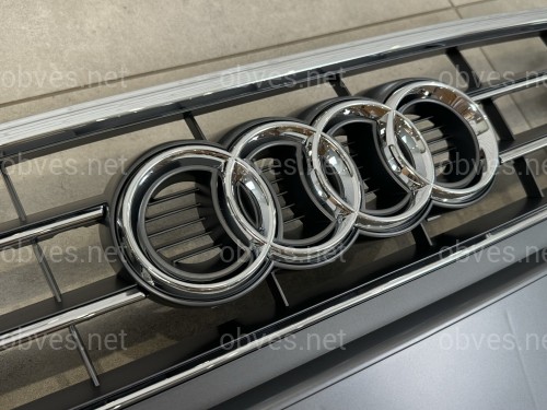Решетка радиатора Audi A4 B8 2012-2015 серая с хромом Решетка радиатора Audi A4 B8 2012-2015 серая с хромом