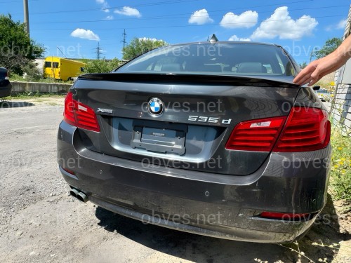 Спойлер лип на багажник BMW series 5 F10 2010-2016 ABS пластик, черный глянец Спойлер лип на багажник BMW series 5 F10 2010-2016 ABS пластик, черный глянец