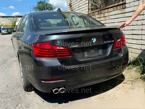 Спойлер лип на багажник BMW series 5 F10 2010-2016 ABS пластик, черный глянец Спойлер лип на багажник BMW series 5 F10 2010-2016 ABS пластик, черный глянец