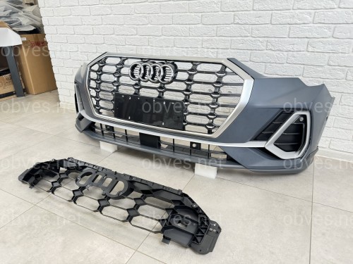 Бампер передний в сборе S-line Audi Q3 2019- Бампер передний в сборе S-line Audi Q3 2019-